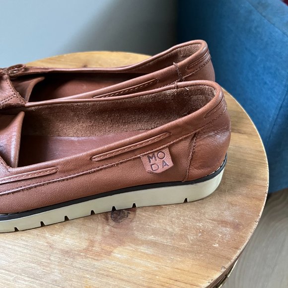 Moda In Pelle Esmee Tan Leather Size 39 - Picture 6 of 11